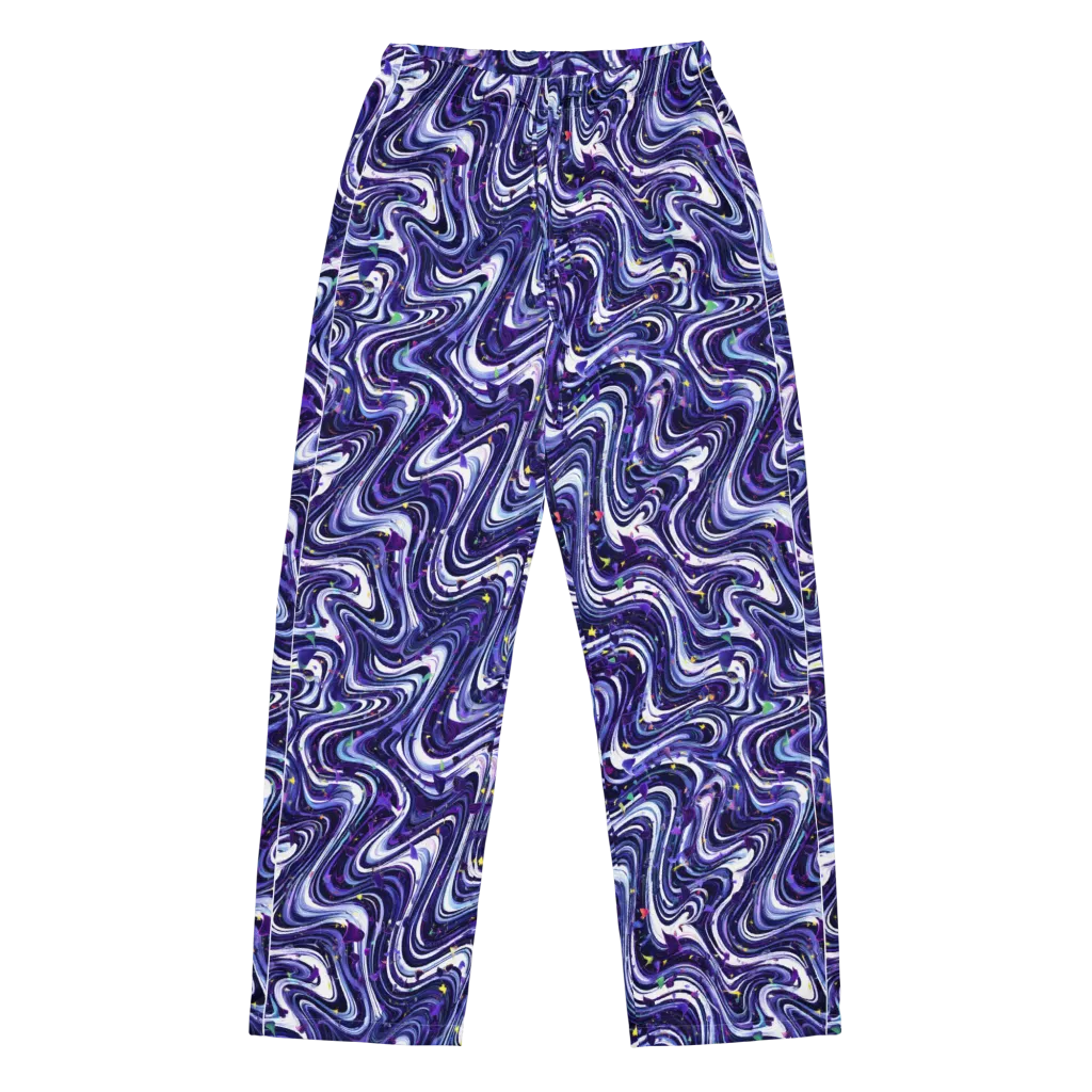 Astral Marbling on Women's Pajama Pants — Front