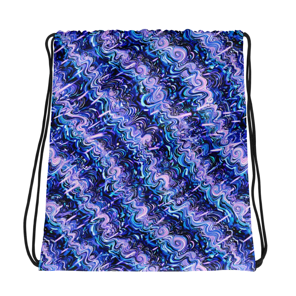 Neon Undertow on Drawstring Bag — Photo