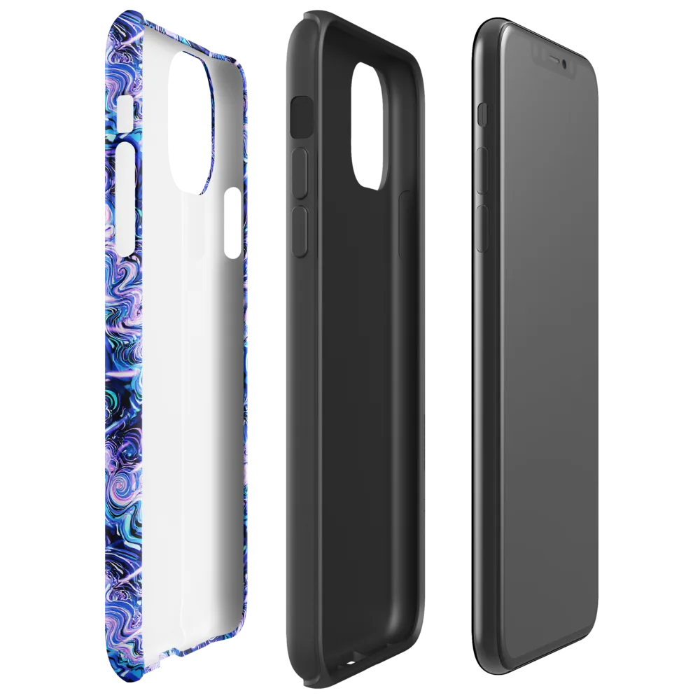 Neon Undertow on Tough Case for iPhone® — Right