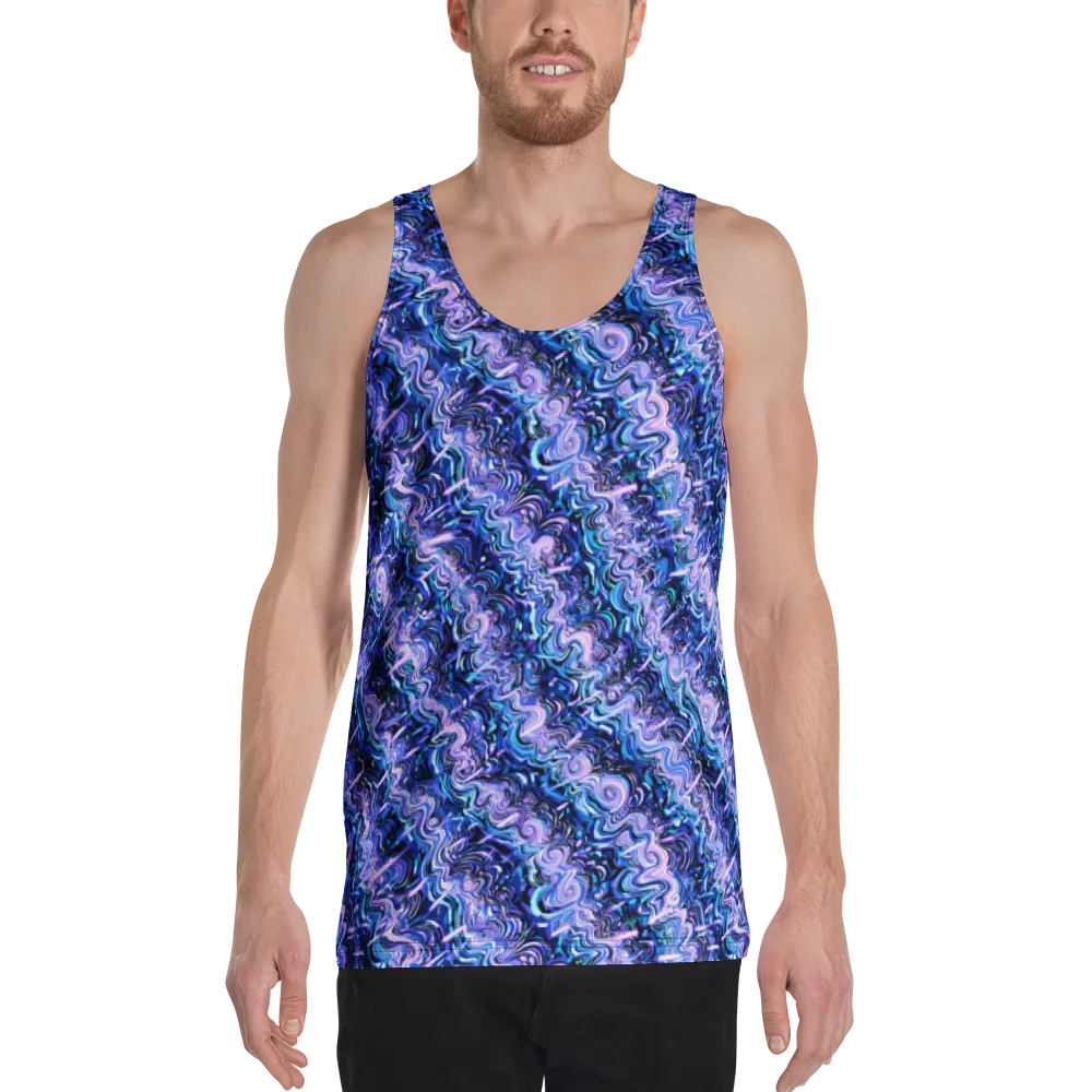 Neon Undertow on Men's Tank Top — Front