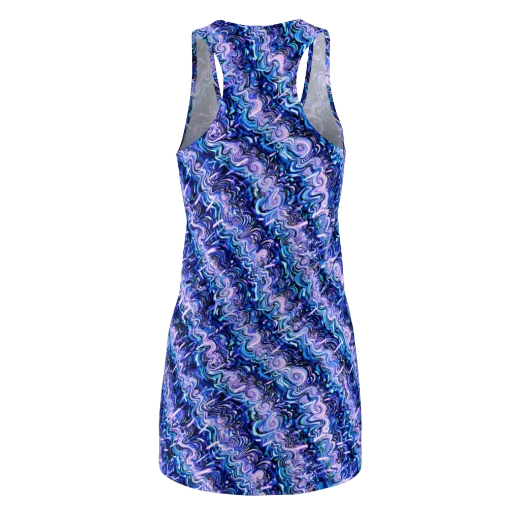 Neon Undertow on Racerback Dress — Back