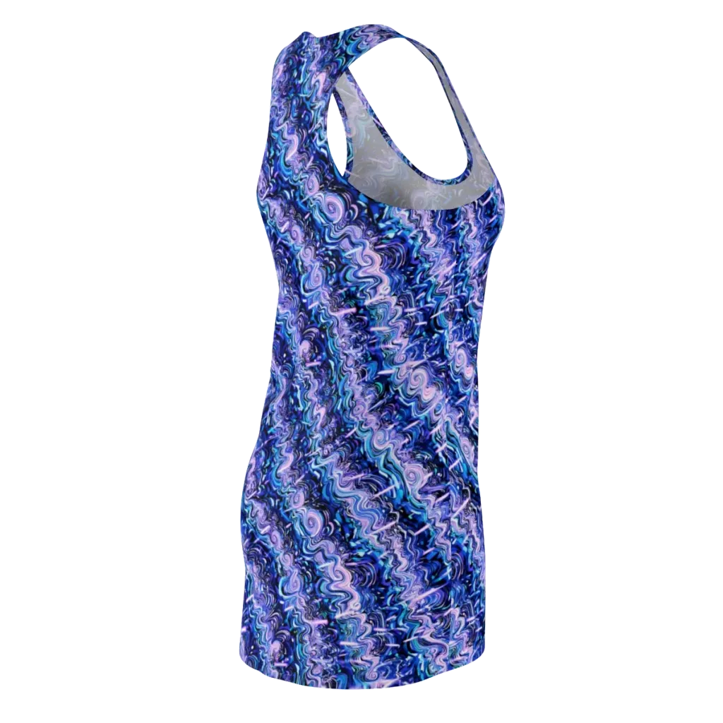 Neon Undertow on Racerback Dress — Back Side