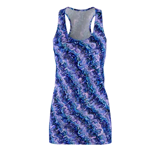 Neon Undertow on a Racerback Dress