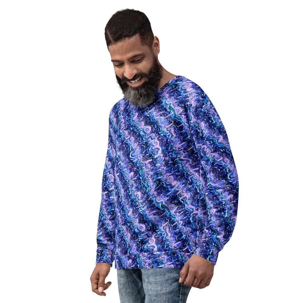 Neon Undertow on Sweatshirt — Left Front