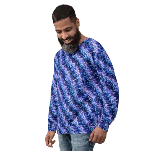 Neon Undertow on a Sweatshirt