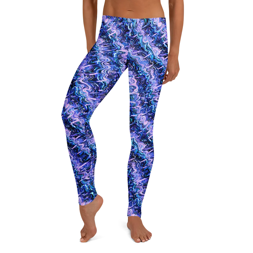 Neon Undertow on Leggings — Front