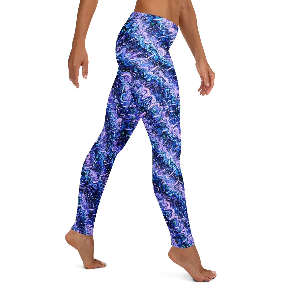 Neon Undertow on Leggings — Right