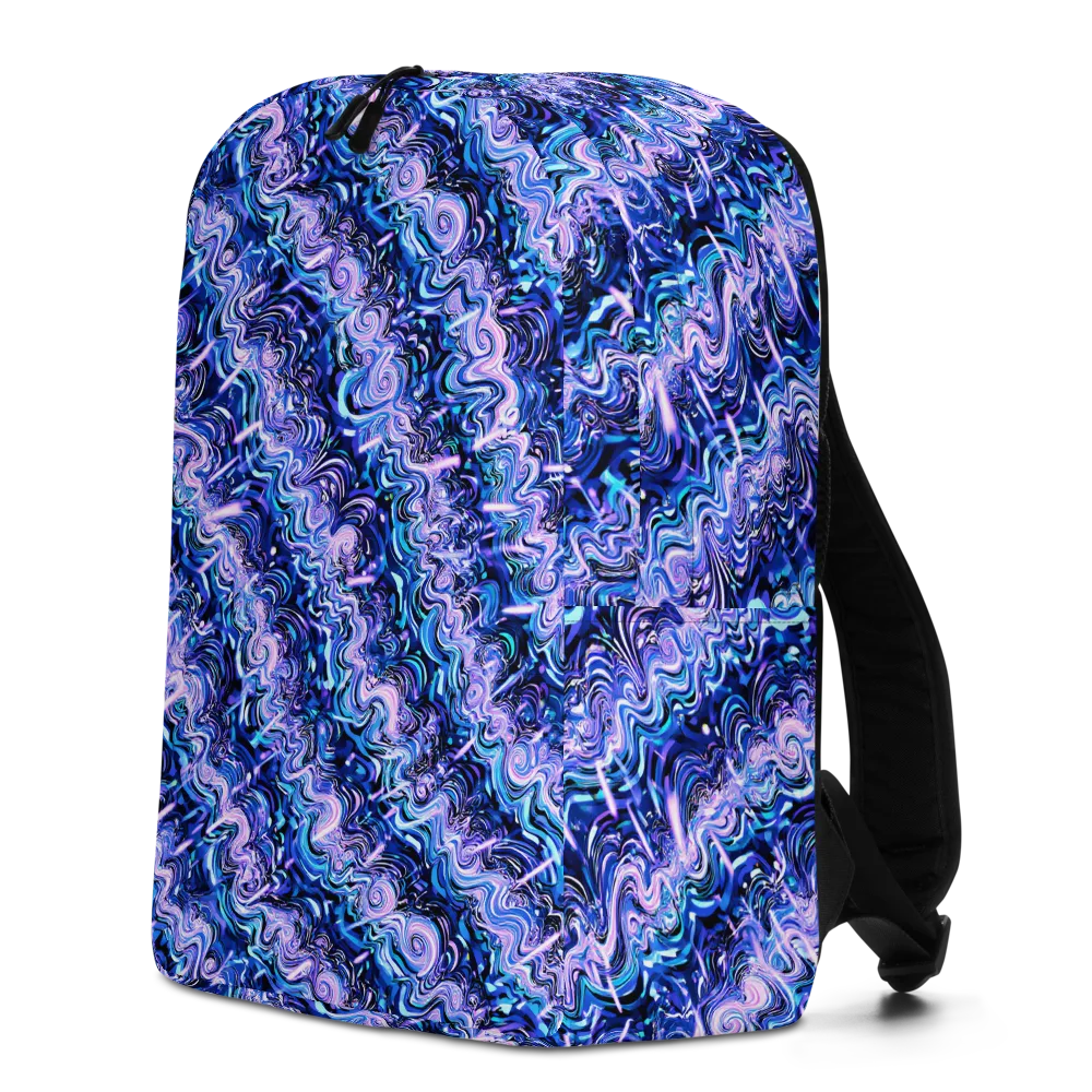 Neon Undertow on Minimalist Backpack — Left