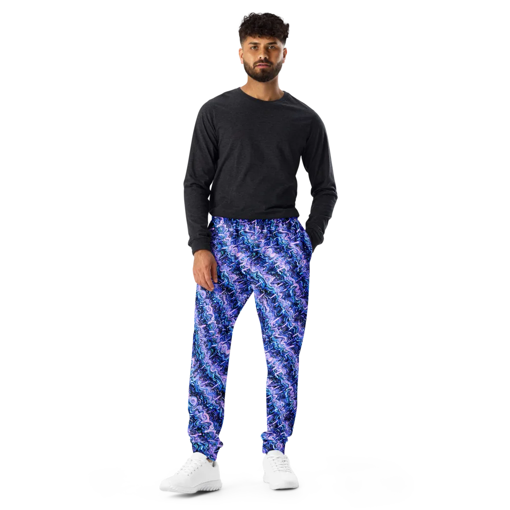 Neon Undertow on Men's Joggers — Front