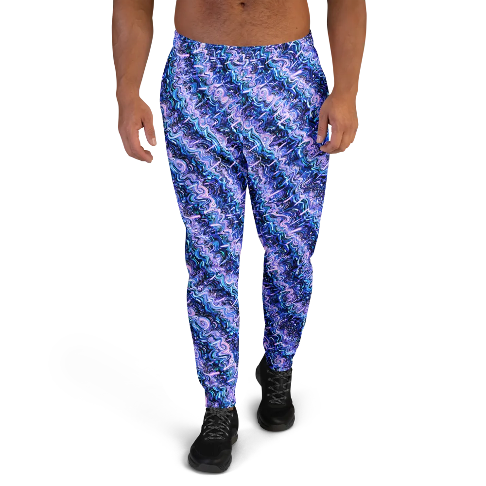 Neon Undertow on Men's Joggers — Front
