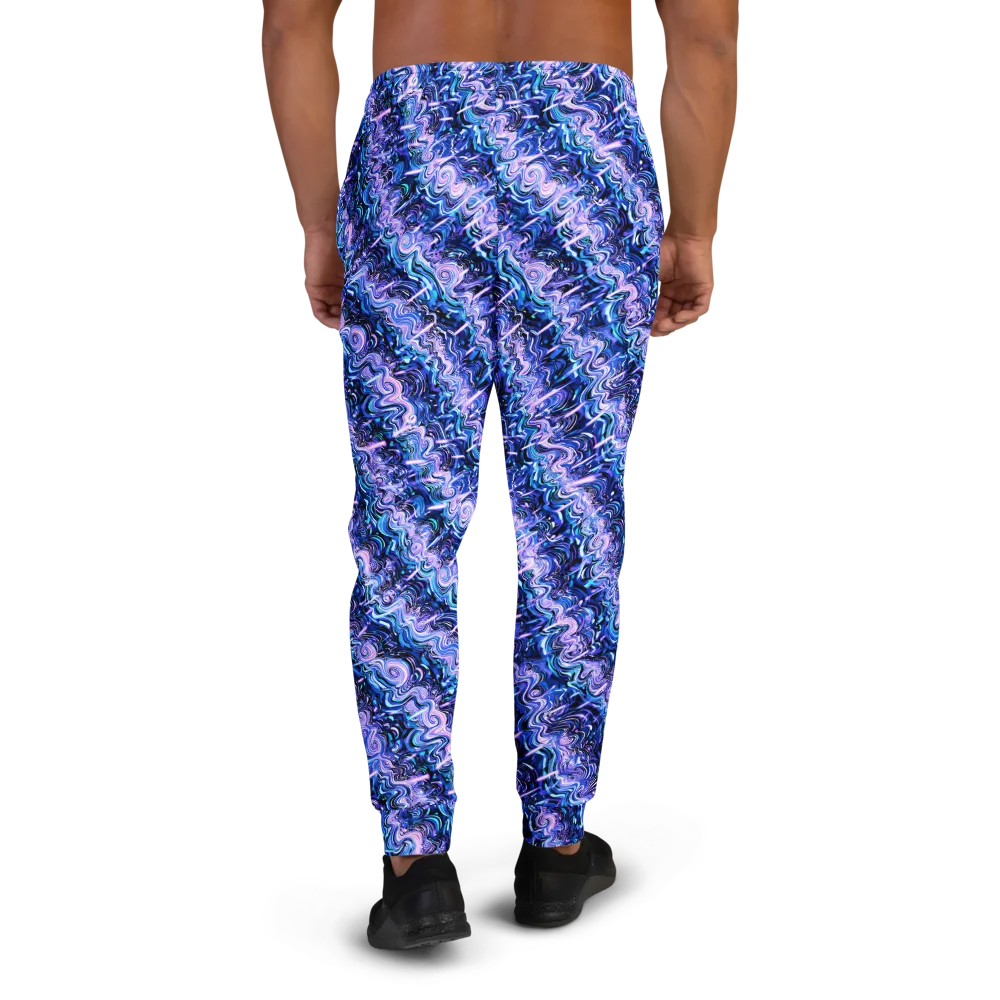 Neon Undertow on Men's Joggers — Back