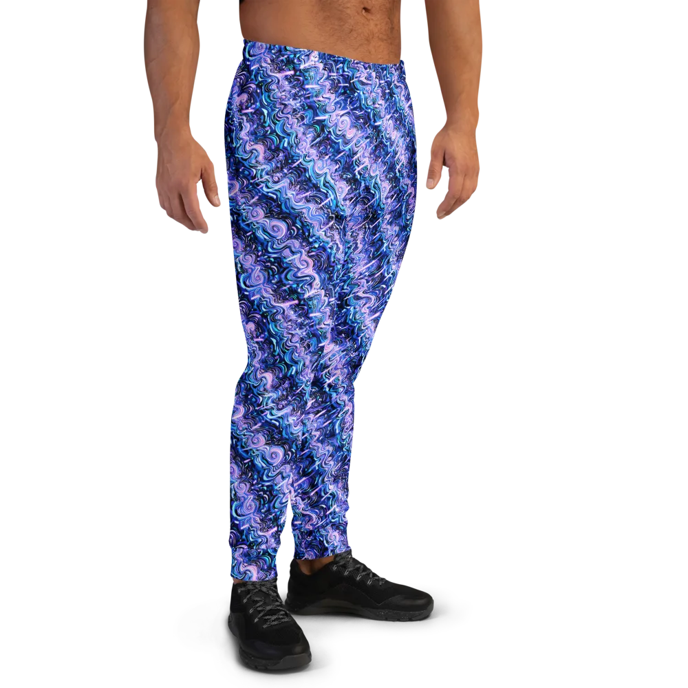 Neon Undertow on Men's Joggers — Right