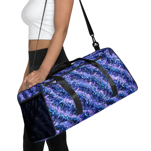 Neon Undertow on a Duffle Bag