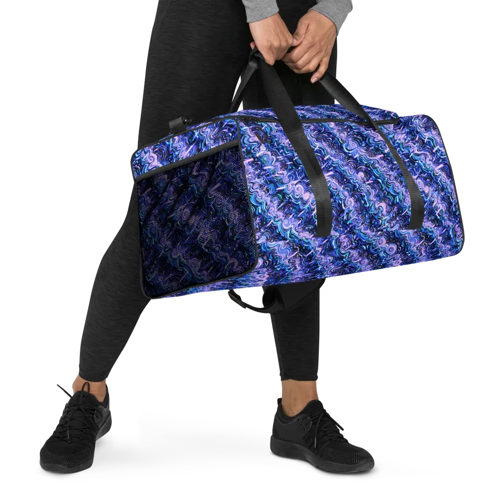 Neon Undertow on Duffle Bag — Right Front