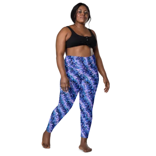 Neon Undertow on a Leggings with Pockets