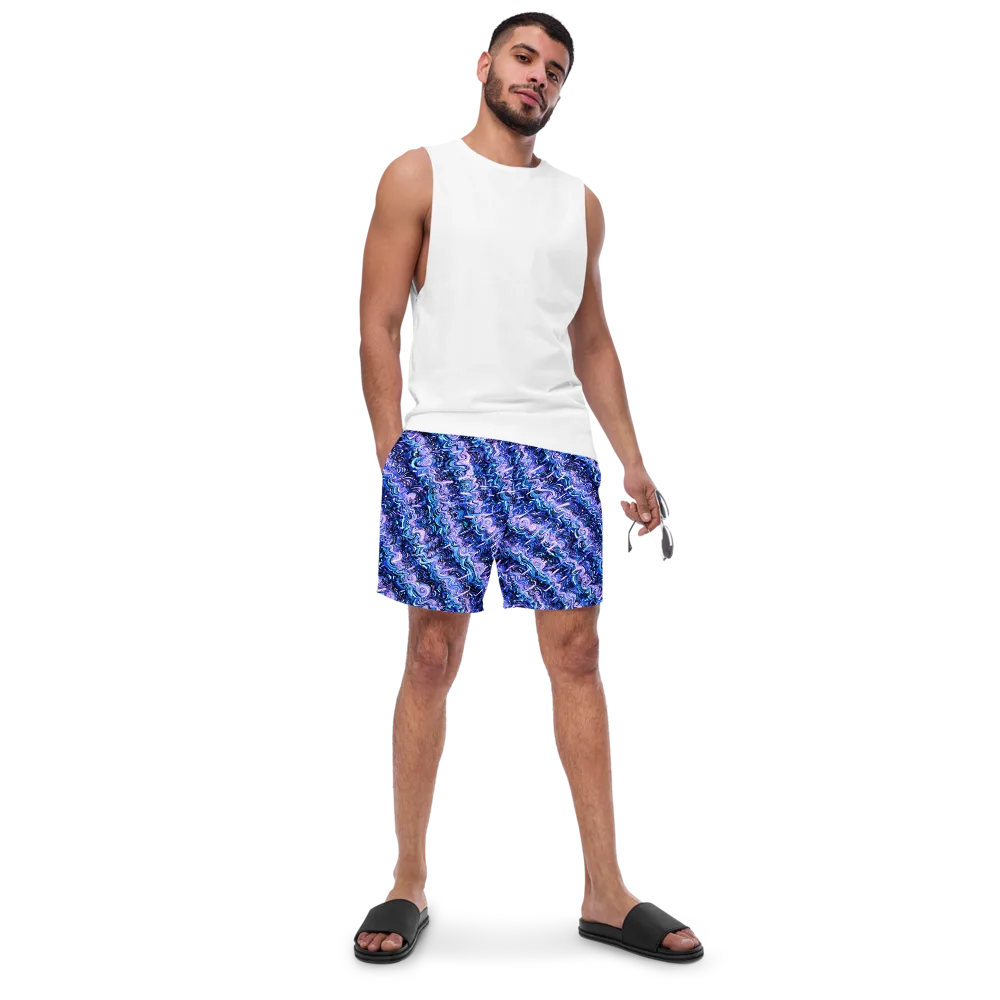 Neon Undertow on Swim Trunks — Front