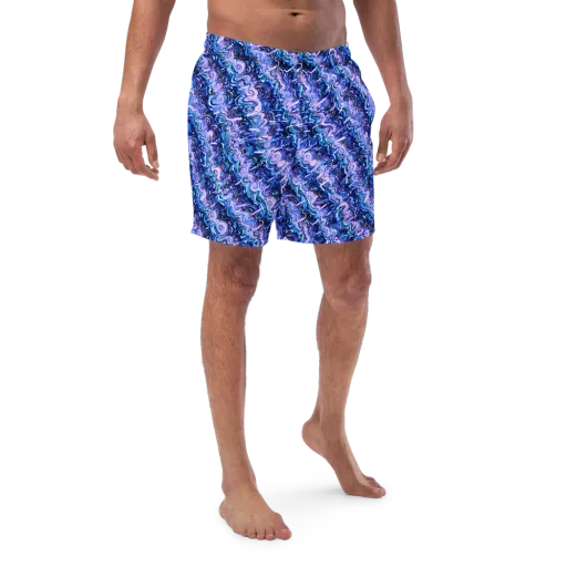 Neon Undertow on a Swim Trunks