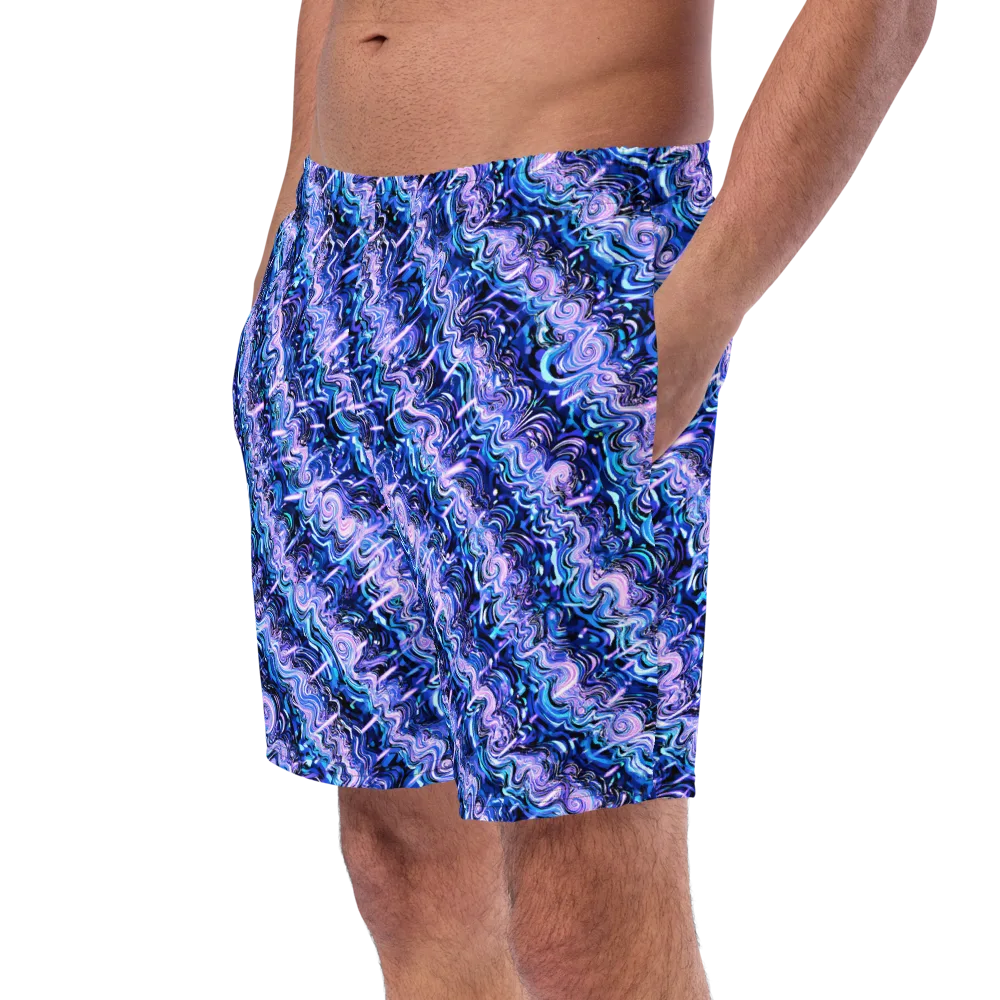 Neon Undertow on Swim Trunks — Left Front