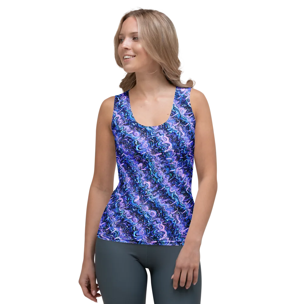 Neon Undertow on Women's Tank Top — Front