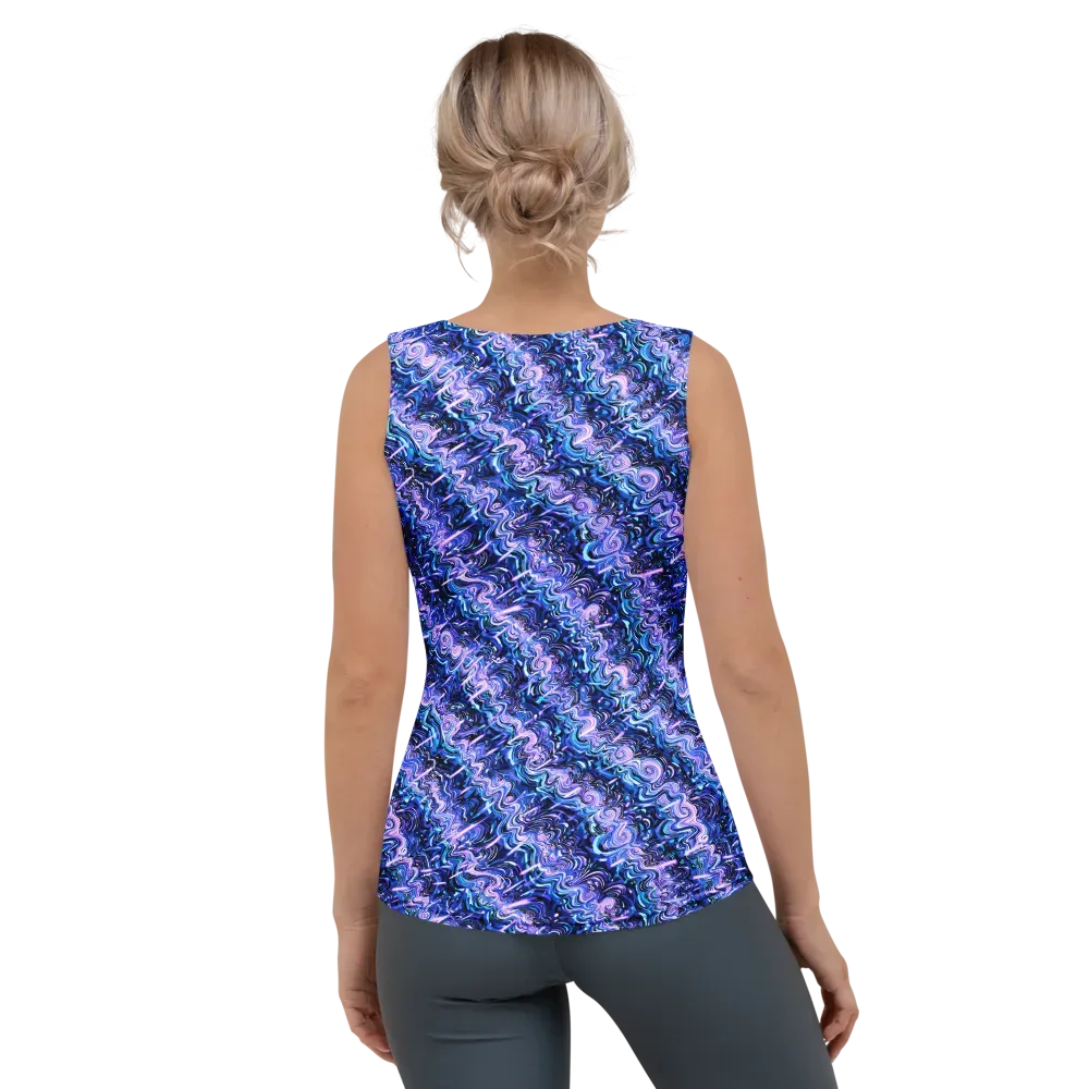 Neon Undertow on Women's Tank Top — Back