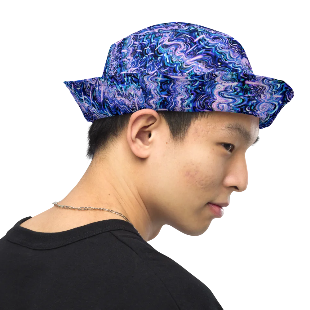 Neon Undertow on Reversible Bucket Hat — Right Outside