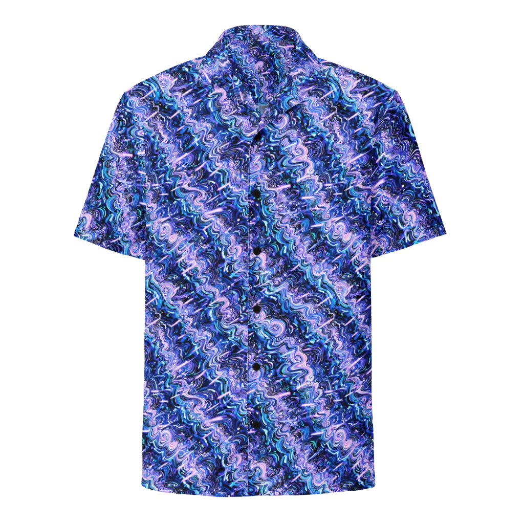 Neon Undertow on Button Shirt — Front