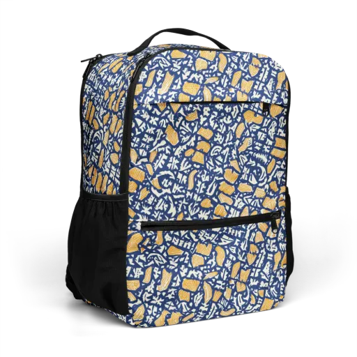 Ochre Inkstorm on a Utility Backpack