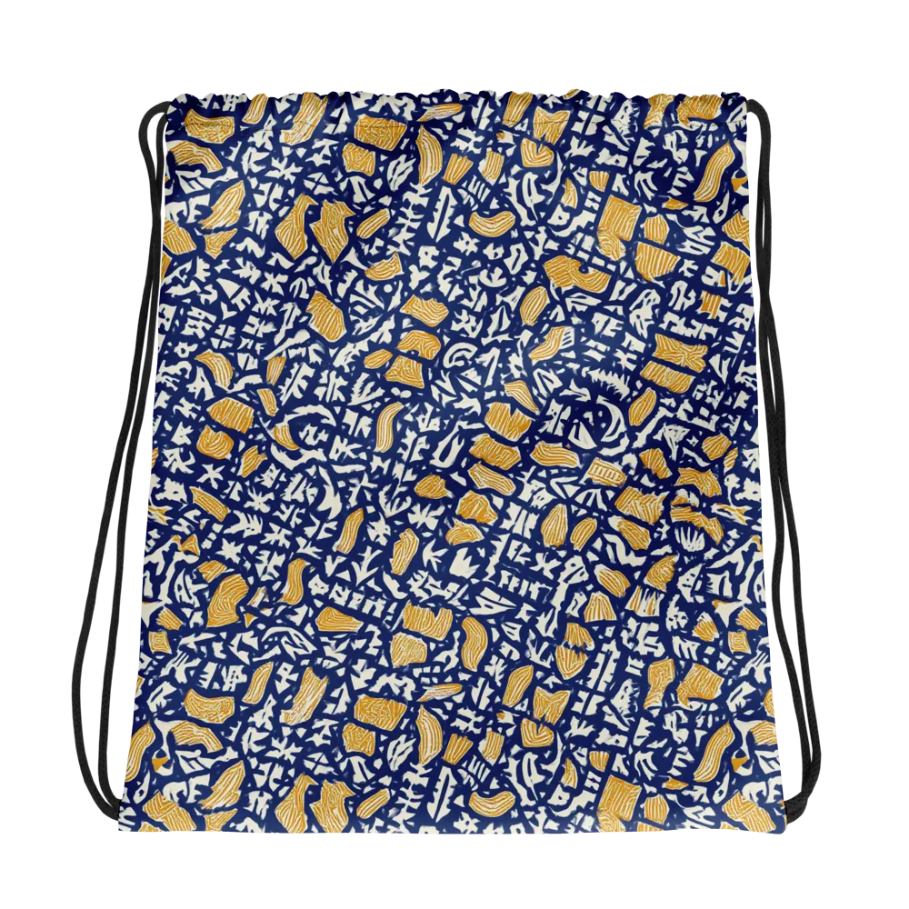 Ochre Inkstorm on Drawstring Bag — Photo