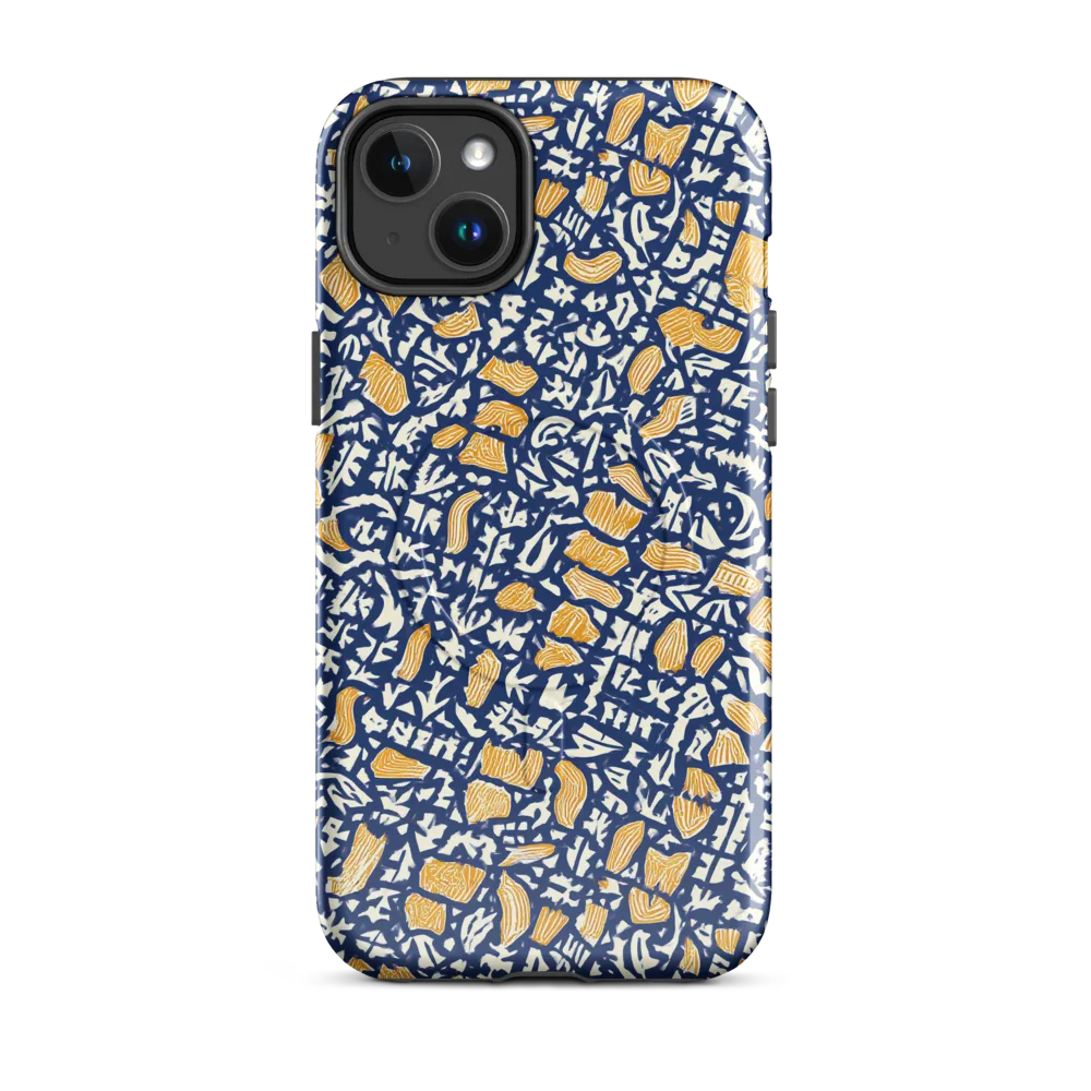 Ochre Inkstorm on MagSafe Tough Case for iPhone® — Front