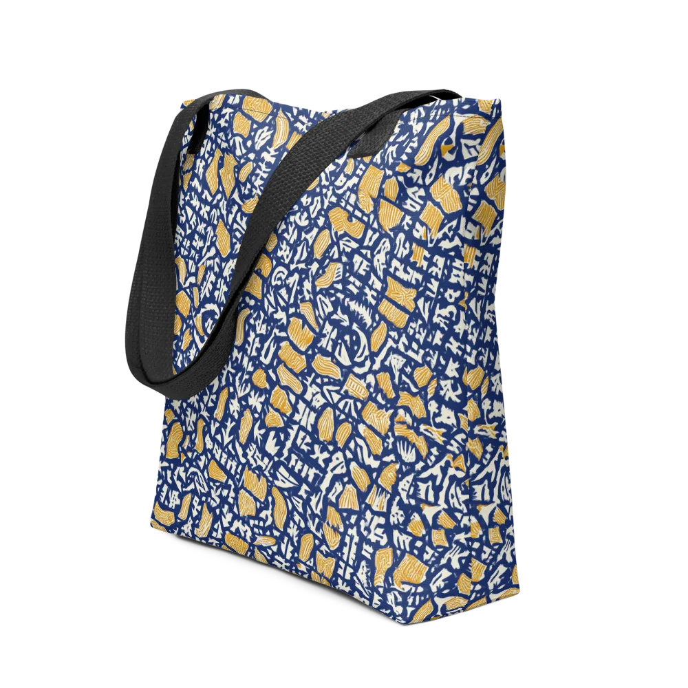 Ochre Inkstorm on Tote Bag — Front