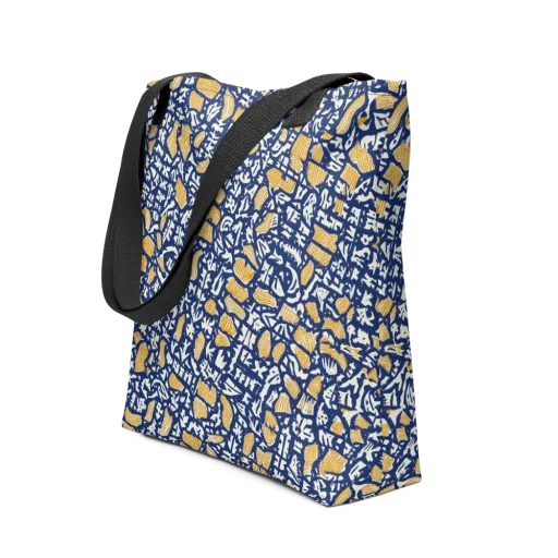 Ochre Inkstorm on a Tote Bag