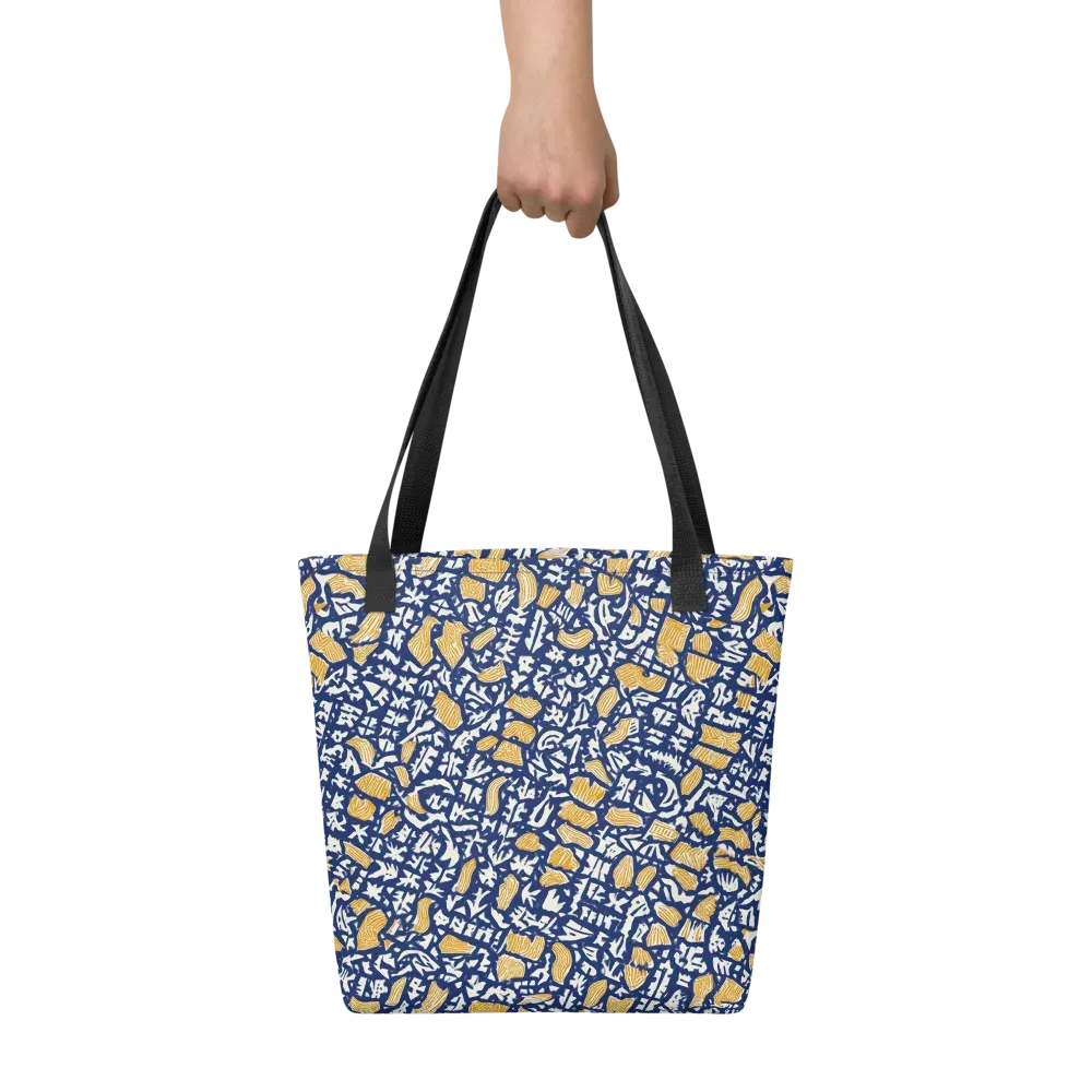 Ochre Inkstorm on Tote Bag — Front