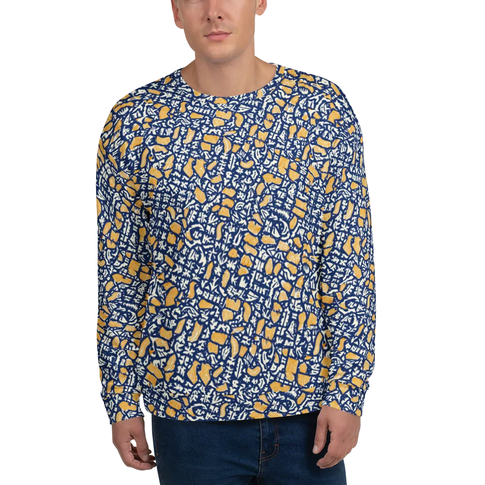 Ochre Inkstorm on Sweatshirt — Front