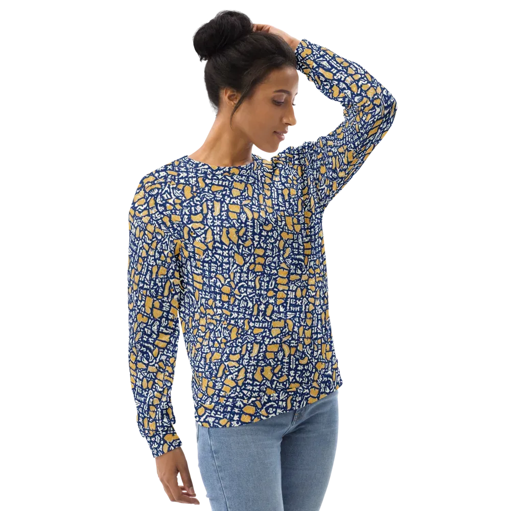 Ochre Inkstorm on Sweatshirt — Right Front