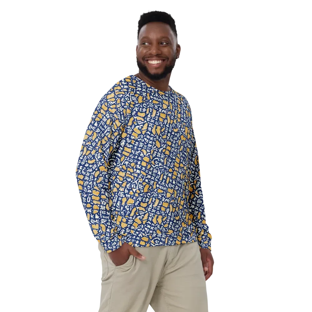 Ochre Inkstorm on Sweatshirt — Front