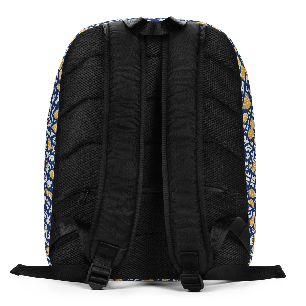 Ochre Inkstorm on Minimalist Backpack — Back