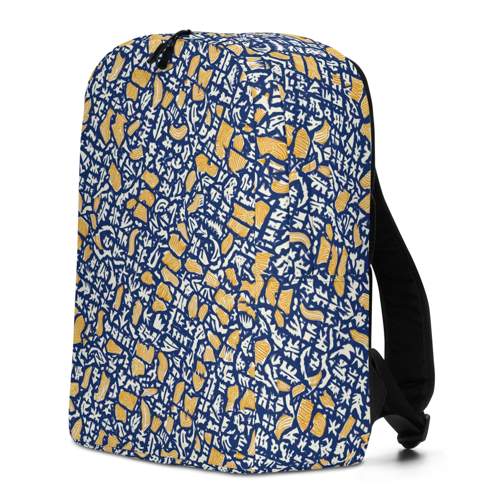 Ochre Inkstorm on Minimalist Backpack — Left
