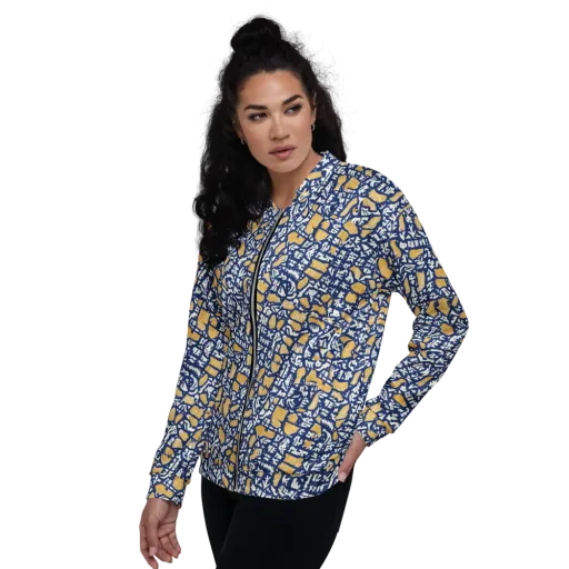 Ochre Inkstorm on a Bomber Jacket