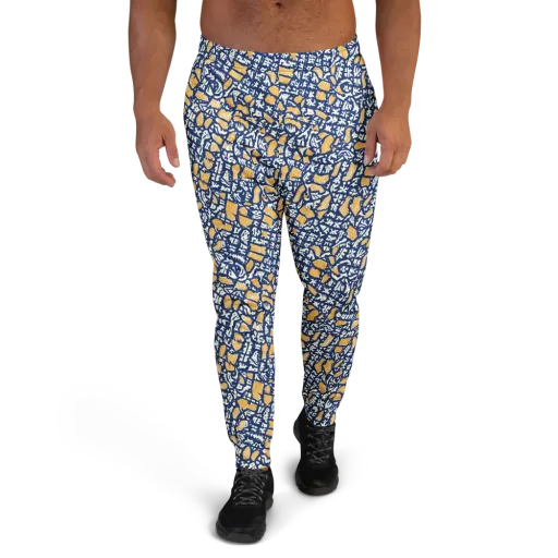 Ochre Inkstorm on a Men's Joggers