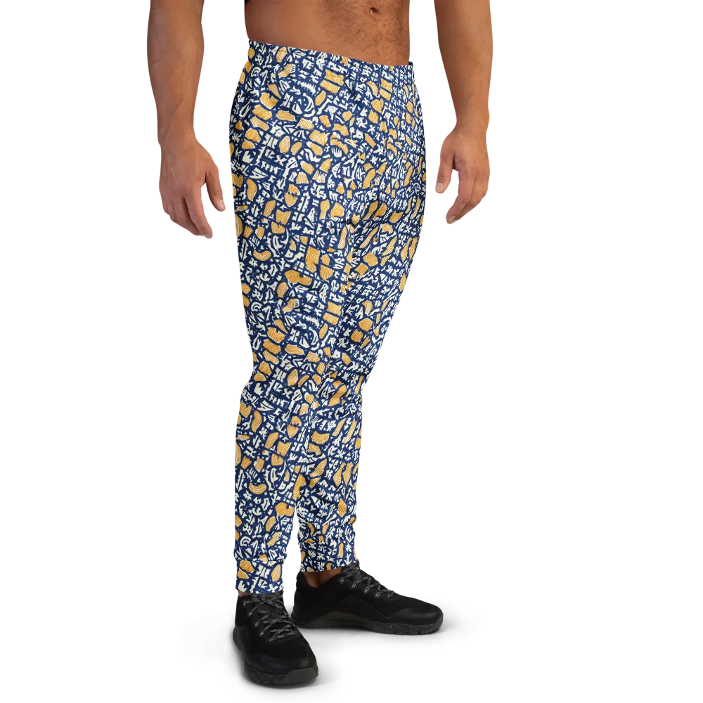 Ochre Inkstorm on Men's Joggers — Right