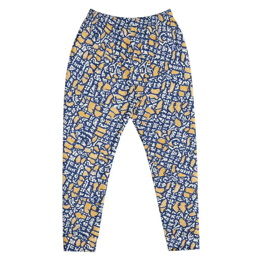 Ochre Inkstorm on Men's Joggers — Front