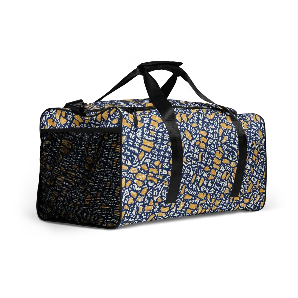 Ochre Inkstorm on Duffle Bag — Right Front