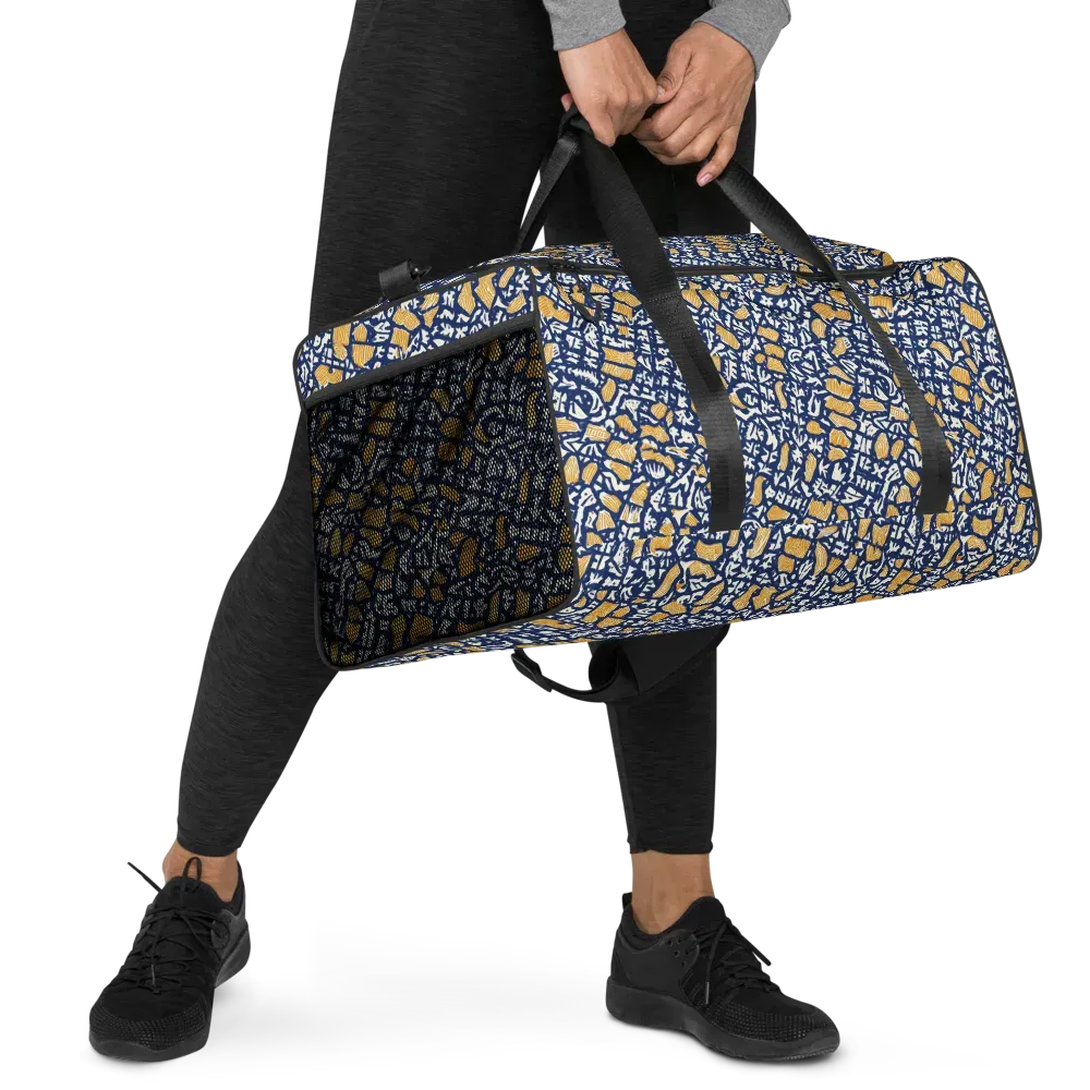 Ochre Inkstorm on Duffle Bag — Right Front
