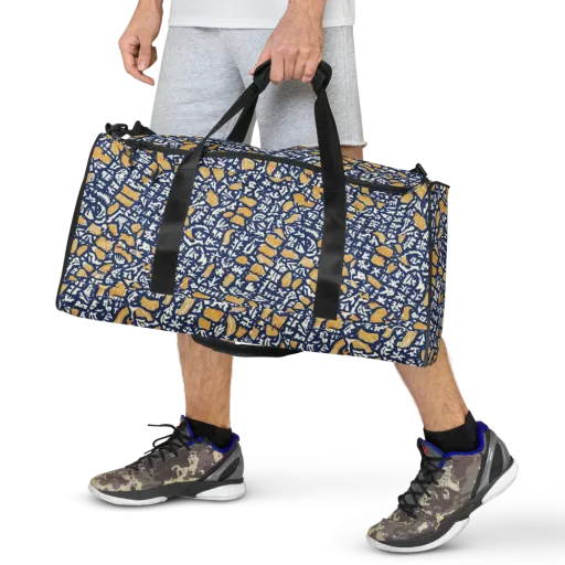Ochre Inkstorm on a Duffle Bag