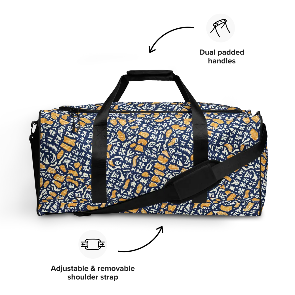 Ochre Inkstorm on Duffle Bag — Front