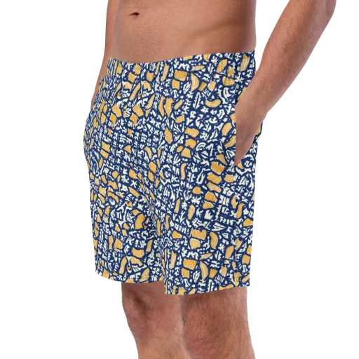 Ochre Inkstorm on a Swim Trunks