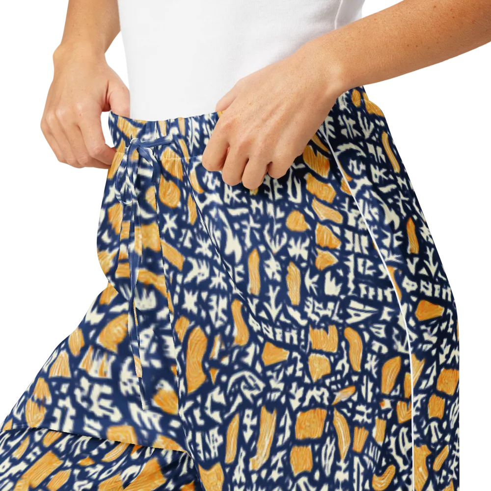 Ochre Inkstorm on Women's Pajama Pants — Product details