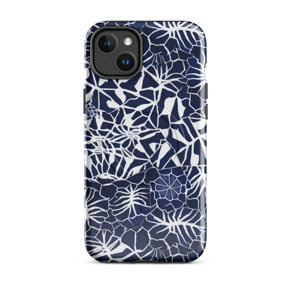 Indigo Bloom on MagSafe Tough Case for iPhone® — Front