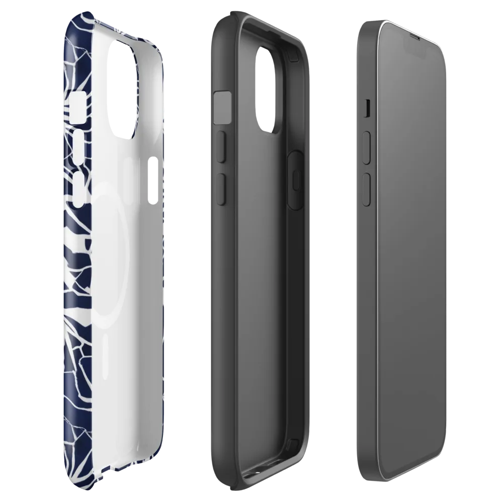 Indigo Bloom on MagSafe Tough Case for iPhone® — Front