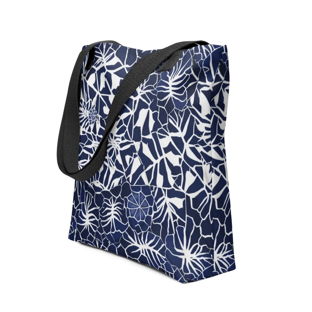 Indigo Bloom on Tote Bag — Front